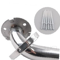 웍스알 안전보조손잡이 일자형 32파이 옵션선택 손잡이봉, 01) 32X300mm/OS