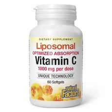 natural Factors 脂質體優化吸收維生素 C 1000 毫克軟膠囊, 60顆