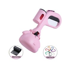 狗鏟屎神器狗狗外出遛狗撿屎袋糞便袋狗便夾寵物生活用品拾便器, 1個, 便攜款拾便夾粉【送15個拾便袋+掛鉤】