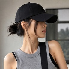 띠아픽 남녀공용 순면 볼캡 깊은모자 얼굴작아보이는 롱챙 무지 캡모자