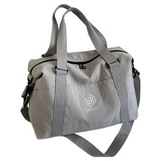 NINGJIA 行李袋 防水斜背肩背側背健身包, 灰色, 1個