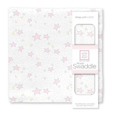 SwaddleDesigns 면 모슬린 스와들 담요 트윙클 파스텔 핑크, 스와들디자인 SwaddleDesigns 면 모슬린 스와