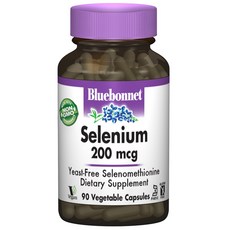 Bluebonnet 保健植物膠囊 200mcg, 90顆, 1罐