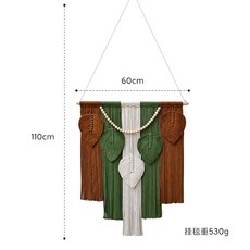 수제 태슬 벽걸이 장식, 60x110cm 530g, 색상