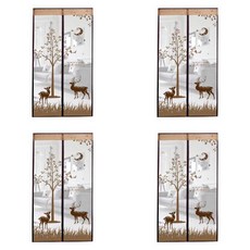 사슴 문 모기장 100x210cm 브라운 방충망문 아파트현관방충망jsy69Gou