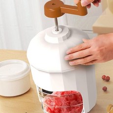 수동 눈꽃 얼음 빙수기 가정용 빙수 기계 OC_0208TG