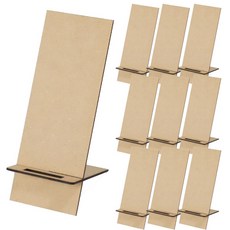 키득키득 우드공예 나무 핸드폰거치대 MDF DIY 직사각, 10개, 단일