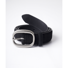 매장정품BUTTON SEOUL 버튼서울 BUTTON 오벌 버클 스웨이드 벨트 (소가죽블랙) BELT7 1795751