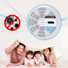 코앤잠 공기청정기 항필터 비염 공기살균기 아기방 신생아 미니 소형, 블랙