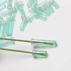 올리브파티 꽃 물주머니 생화 물대롱 워터픽 세트, 7.5cm, 50개