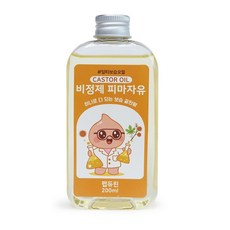 비정제 피마자유, 1개, 200ml