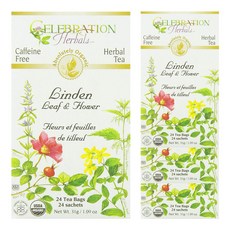 셀러브레이션허벌스 앱솔루틀리 린덴 리프 & 하워, 1.3g, 96개입, 24개입, 1개