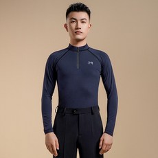 남자 왈츠 댄스복 상의 스판 스포츠댄스복 공연의상 댄스티 라인 라틴
