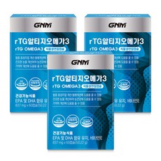 자연의품격 GNM 알티지 오메가3, 60정, 42.9g, 3개