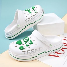 재리니 남성 여성 EVA 곰돌이 투웨이 발편한 아쿠아 슬리퍼 샌들 악세사리 실내화 학교 사무실 RS-S032