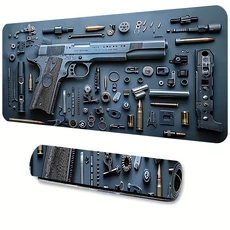 멋진 오렌지 Gungear 마우스 패드 대형 확장 게임용 미끄럼 방지 고무 40X90CM Esports 데스크 매트 LockEd, 02 300x600x2mm, 02 7