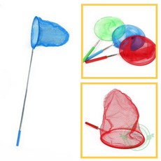 트랜스토어 대형 잠자리채 곤충채집 그물망 길이조절 5단, 레드