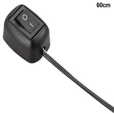 범용 자동차 스위치 미니 주행등 12V 버튼용 60CM/100CM 페이스트 안개등 ) 타입 네온등 토글 (케이블, 60cm, 1개