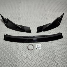 BMW M3 G80 M4 G82 21-24년 글로시 블랙 ABS 3피스 프론트 범퍼 디퓨저 스포일러 호환, Gloss 블랙