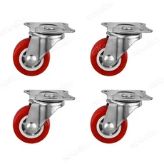 4Pcs 가구 캐스터 1/1.25/1.5/2 인치 PVC 범용 휠 회전 롤러 플랫폼 트롤리 액세서리, 04 2 inch, 01 China Mainland, 07 4Pcs-Movable A