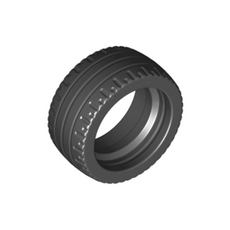 레고 부품 타이어 Black Tire 24 x 12 Low 6102596 18977, 1개