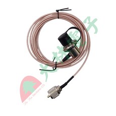 大林電子 無線電用1.5D銀線訊號線(M公-L型M座), 1個, 3公尺, 3公尺