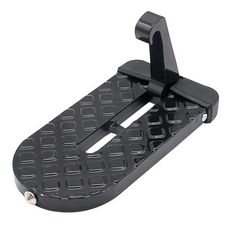 뭉구카 Lark H127 차량용 도어 스텝 SUV 루프 발판 도어스트라이커 발판 세차 적재 보조 접이식 발판, 블랙, 전차종