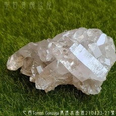 巴西Tomas Gonzaga清透水晶簇210423-21號, 1個