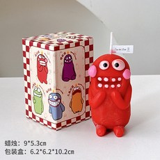 香氛蠟燭 擺件 香薰 療癒小物 生日禮物 閨蜜贈禮 伴手禮, 1個, 紅色-驚訝怪香味：絲絨玫瑰烏木）