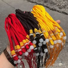 文玩手把件繩子 廠傢直銷批髮 質量好價格便宜, 1個, 咖色,5條裝（可備註顔色）