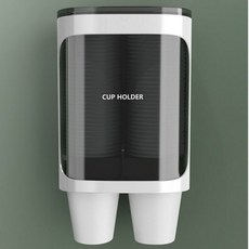 종이컵 디스펜서 수거함 2구 (Araium), AI_02 2구 화이트