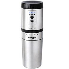 【日本NICOH】2代電動研磨手沖行動咖啡機 PKM-300【送實用清潔杯刷】, 銀色