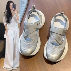 스타일닥터 여성 여름샌들 통굽 발편한 통기성 운동화 스포츠샌들