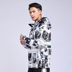 스키장후드 남녀공용 겨울 야외 스키 재킷 방수 하이킹 스포츠 후드티 산악 방풍 스노우보드 코트