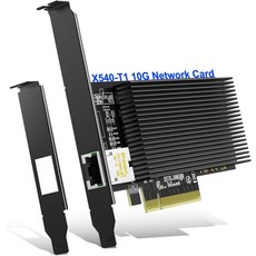 0Gb 베이스-T PCI-e 네트워크 카드 인텔 X540-T 컨트롤러 NICGIGA 0Gbps 이더넷 어댑터0Gbe RJ45 포트 0G NIC 포함 WindowsWindows, X540-T1