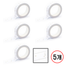 디자인마스킹 테이프 프린텍, 5개, 골드스노우