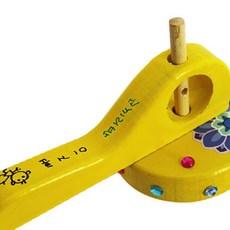 칼라 줄팽이 만들기 1인 노랑 어린이팽이장난감