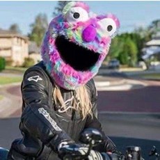 라이더 핫템23종 오토바이헬멧커버 탑박스 하이바, 컬러풀 빅아이