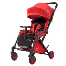 Puku 嬰兒手推車，輕巧便攜，單手秒收，舒適透氣，多段遮陽篷, LONDON RED