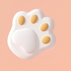 硅膠防撞護角 兒童防磕碰, 1個, 白色爪爪款,1只裝
