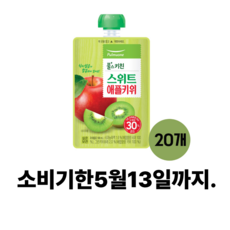 풀무원 풀스키친 스위트 애플키위100ML 20개 어린이 음료 주스, 100ml