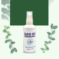 살균의정석 주정 뿌리는소독제 장난감소독제 알콜스프레이 살균제 100ml, 1개