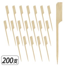 日式白皮鐵炮竹串 9cm 燒烤竹串 天然竹製 烤肉竹串, 200個, 1個裝