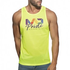 ADDICTED MAD PRIDE 網狀運動背心 AD健身網眼坦克背心 彩虹的驕傲 螢光運動背心 PU455