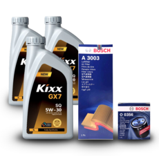 올 뉴 모닝 (JA) 1.0 가솔린 엔진오일세트 킥스 GX7 5W30 (구) G1, 킥스 엔진오일세트