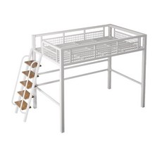 아동벙커침대 원목 서랍장 이층침대 고저침대 옷장 위아래 책상 계단 프레임 상하의 원룸, 1000mmx1900mm, 흰색 램프 사다리 (왼쪽)