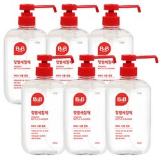 비앤비 액상형 젖병세정제 허브그린향, 600ml, 6개