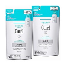 일본 큐렐 curel 입욕제 배쓰밀크 리필 360ml x 2개 세트