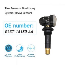 호환포드 에코스포츠 엣지 익스플로러 F-150 퓨전 머스탱용 타이어 압력 센서 GL3T-1A180-AA TPMS 315MHz 4 개, 한개옵션0