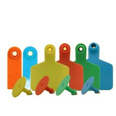 소 이표 가축 장착 축산용 숫자 귀표 돼지 그린 무지 양 100세트, 프렌치불독 귀표 펜